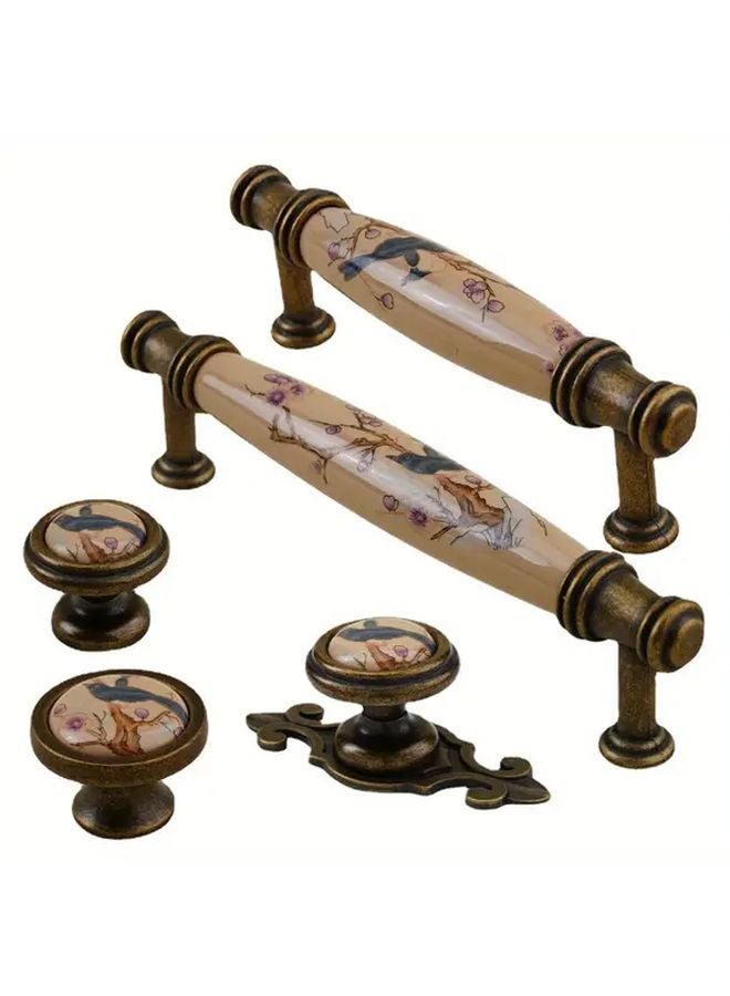 Bird Of Fortune 201 Ceramic Bronze Handle For Cabinet Wardrobe TV Furniture - Image 5